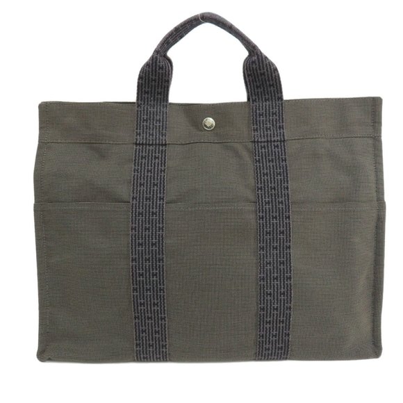 Hermes Air Line MM Handbag Canvas Women's HERMES - Picture 1 of 11